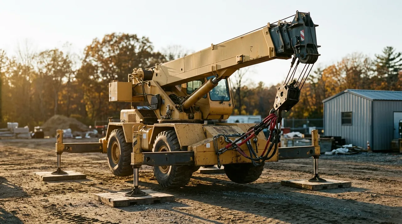 1B — Crane Setup & Ground Stability (Telescoping-Boom Cranes (Wire Rope)).