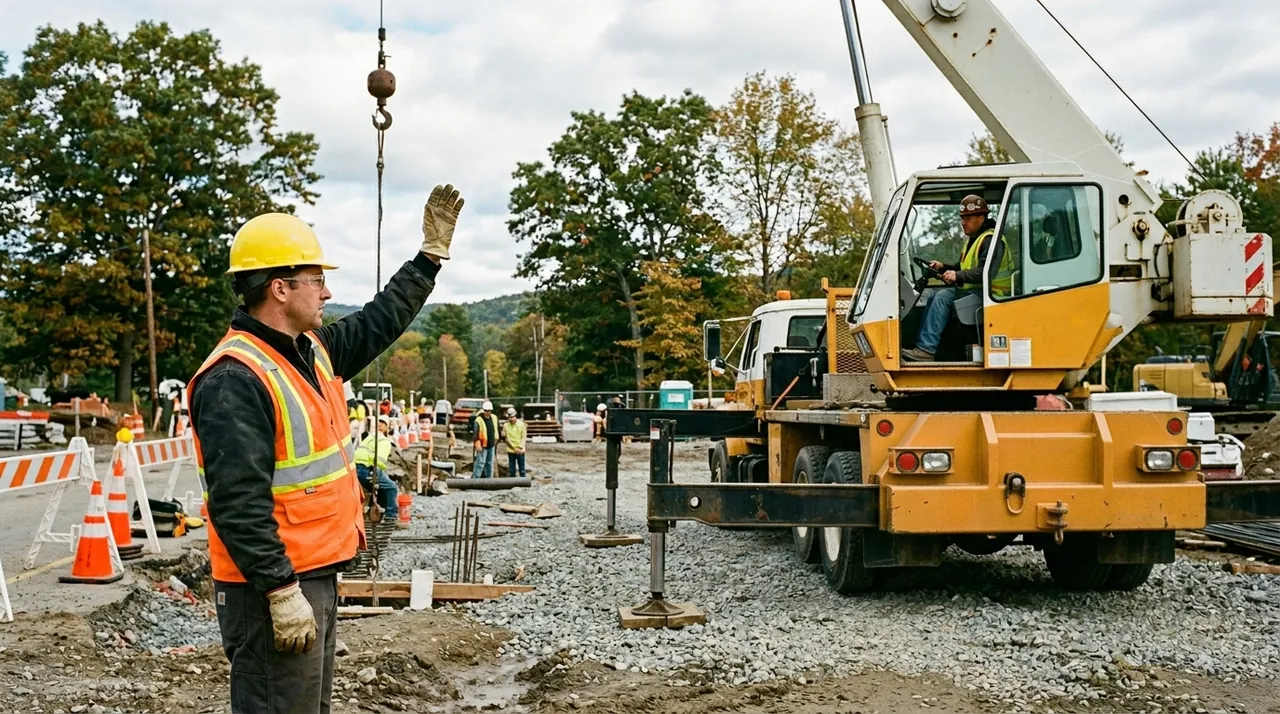 1C — Hand Signals, Rigging & Communication (Hydraulic Telescoping & Articulating Boom Cranes).