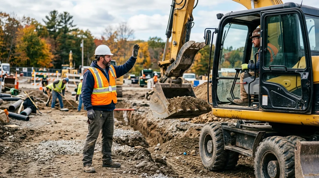 2A — Operating Hazards — SAE Hand Signals & Site Safety (Excavating Machinery).