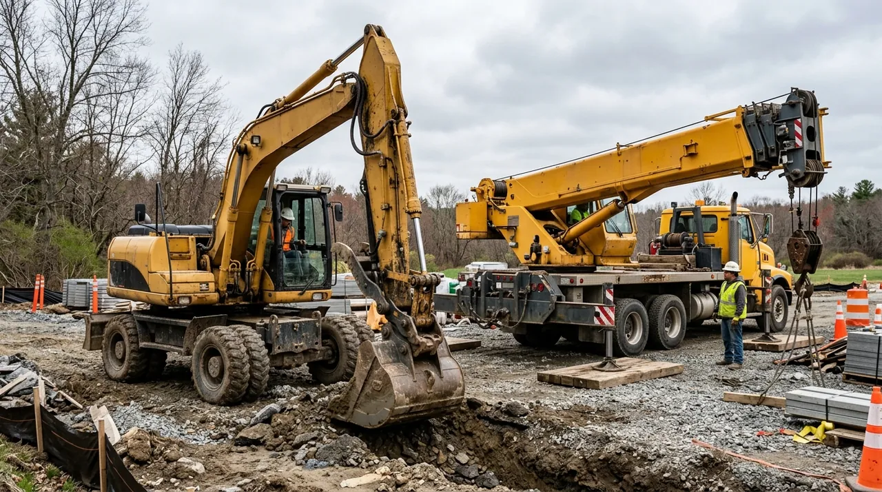 2A/1C — Excavator & Backhoe Anatomy and Components (2A) (Excavating Machinery & Hydraulic Boom-Truck Hoisting).