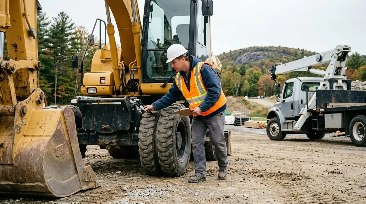 2A/1C — Pre-Operation Inspection — Excavators (2A) and Boom Trucks (1C) (Excavating Machinery & Hydraulic Boom-Truck Hoisting).