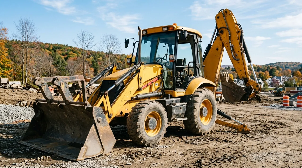 2B — Backhoe Loader Anatomy & Components (Backhoe Loaders (Loader/Backhoe Combination)).
