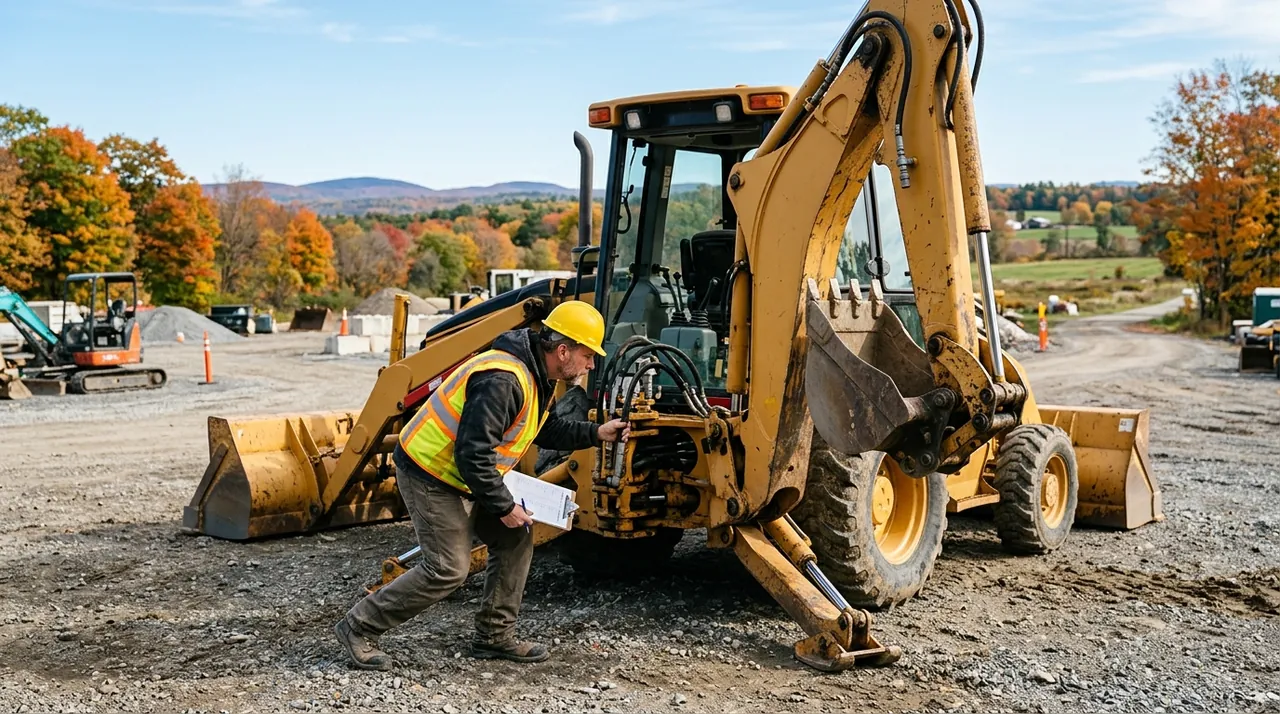 2B — Pre-Shift Inspection of the Backhoe Loader (Backhoe Loaders (Loader/Backhoe Combination)).