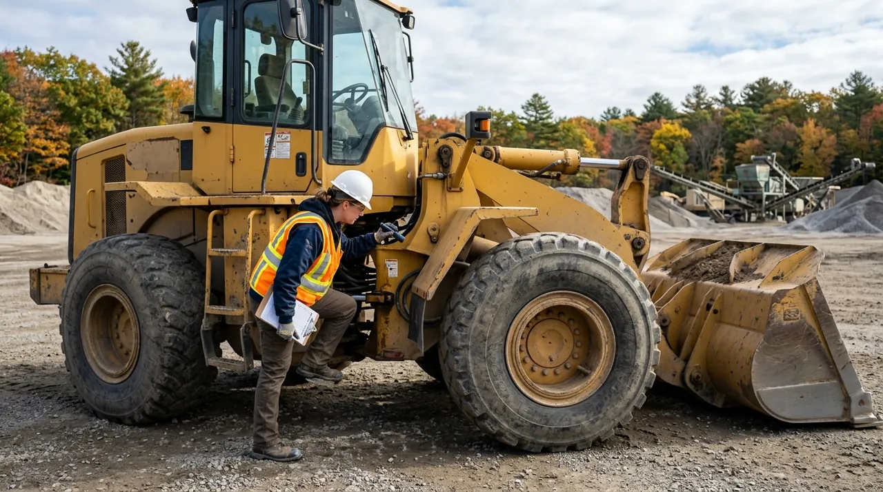 2C — Pre-Shift Inspection of a Wheel Loader (Front-End Loaders).