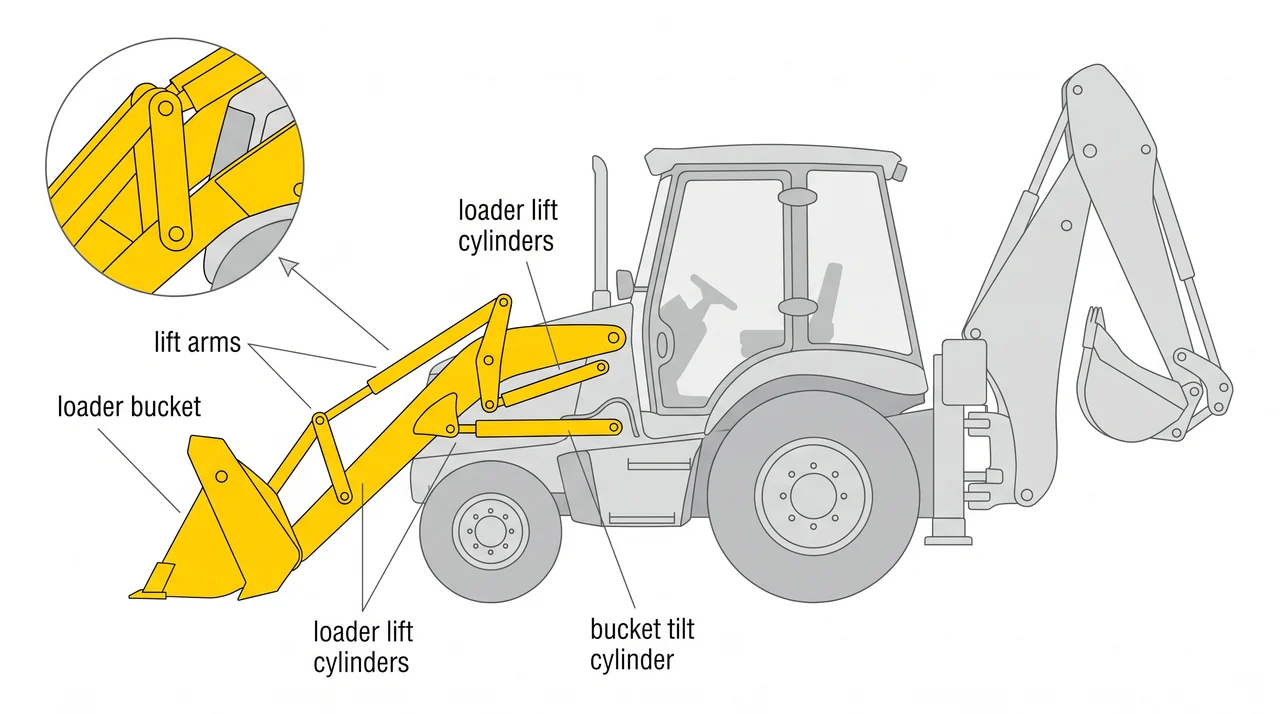 The front loader end — 2B Backhoe Loaders (Loader/Backhoe Combination).